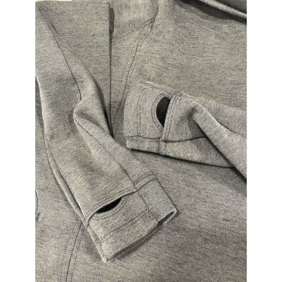 Nike Womens Medium Dark Green Off-Center Full Zip Hoodie Jacket 684928-325 - Picture 8 of 12